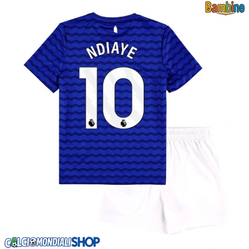 Maglie da calcio Everton Iliman Ndiaye #10 Prima Maglia Bambino 2025-26 Manica Corta + Pantaloni corti)